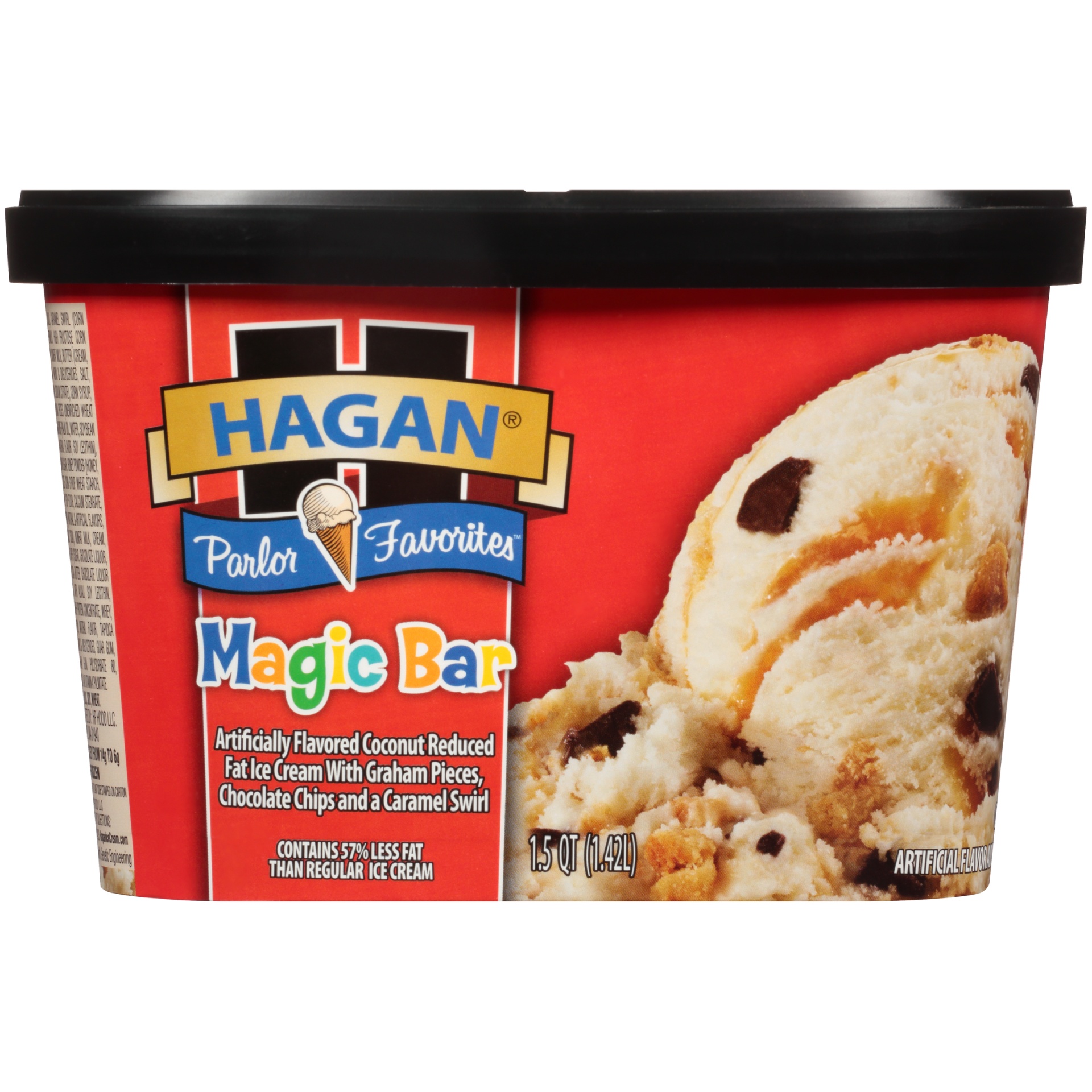 slide 4 of 7, Hagan Magic Bar Ice Cream, 1.5 qt