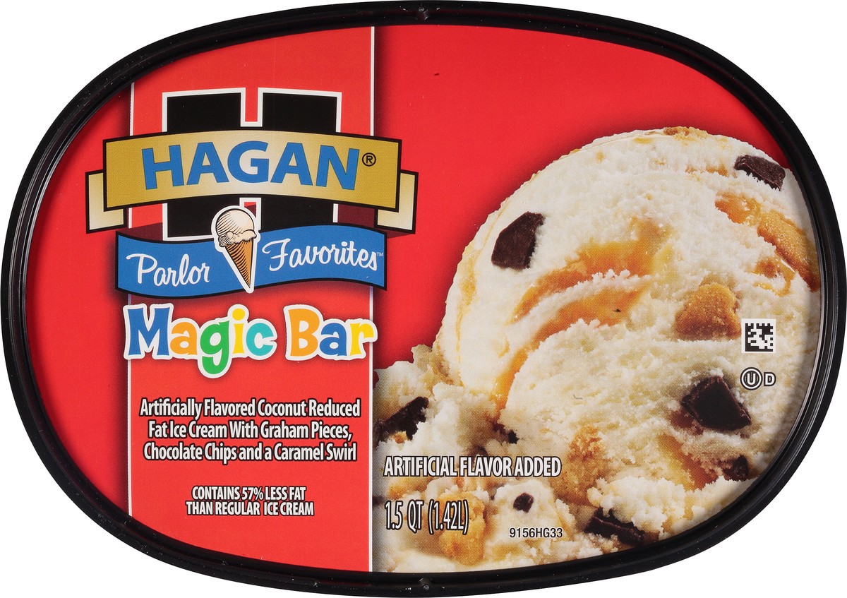slide 6 of 10, Hagan Magic Bar Ice Cream, 1.5 qt