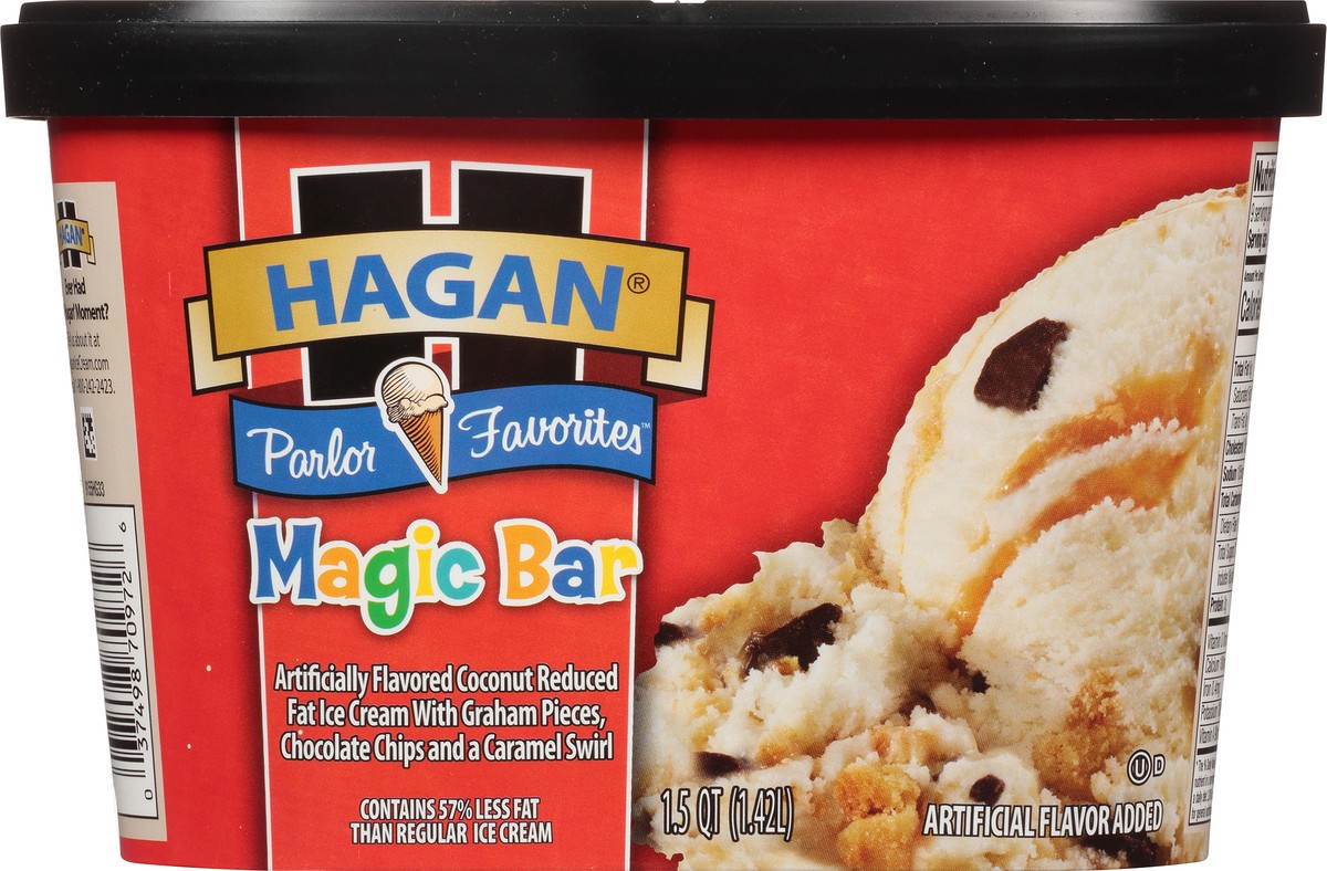 slide 3 of 10, Hagan Magic Bar Ice Cream, 1.5 qt