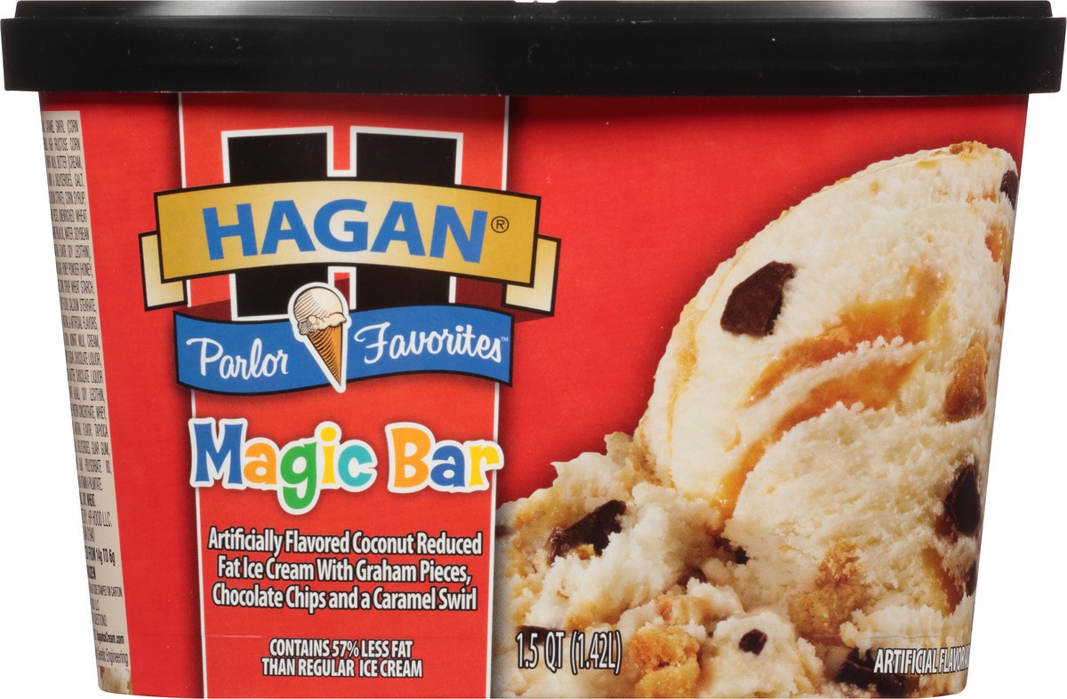 slide 10 of 10, Hagan Magic Bar Ice Cream, 1.5 qt