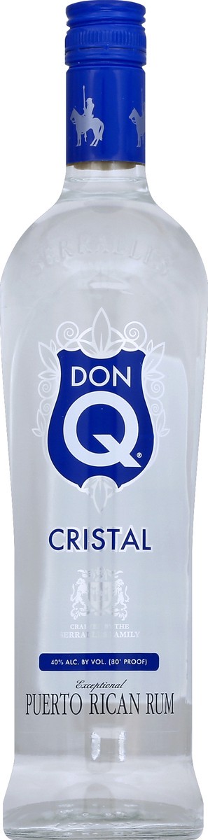 slide 2 of 2, Don Q Rum, Puerto Rican, Cristal, 750 ml