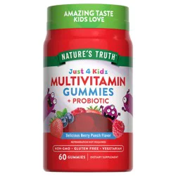 Nature's Truth Just 4 Kidz Multivitamin + Probiotic Gummies