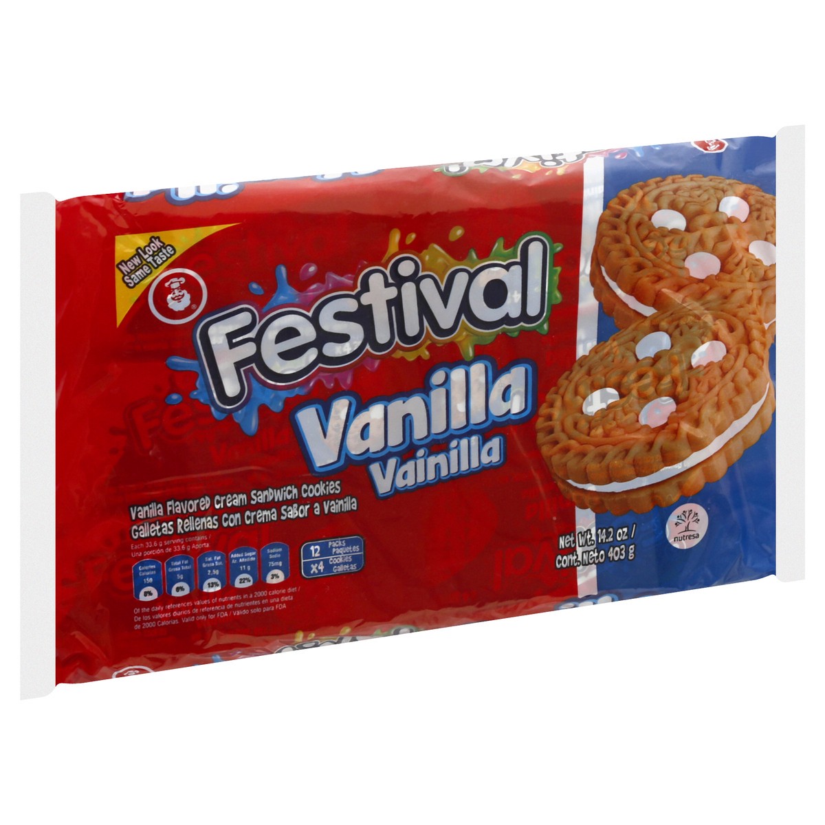 slide 6 of 13, Festival Noel Festival Vanilla Cookies In Bag, 14.21 oz