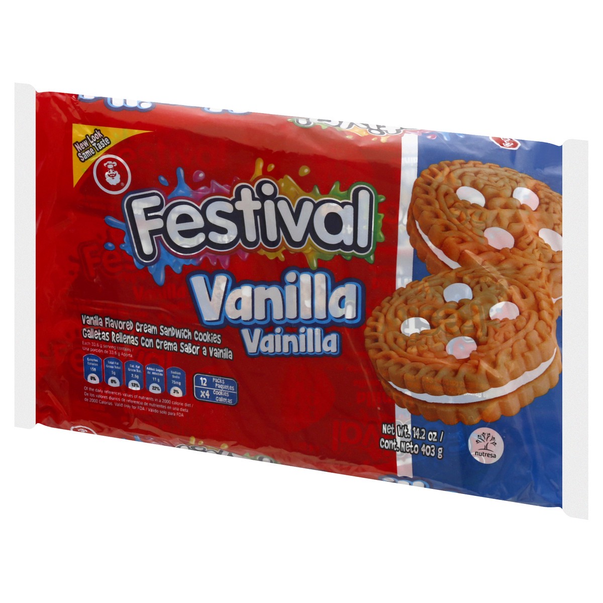 slide 11 of 13, Festival Noel Festival Vanilla Cookies In Bag, 14.21 oz