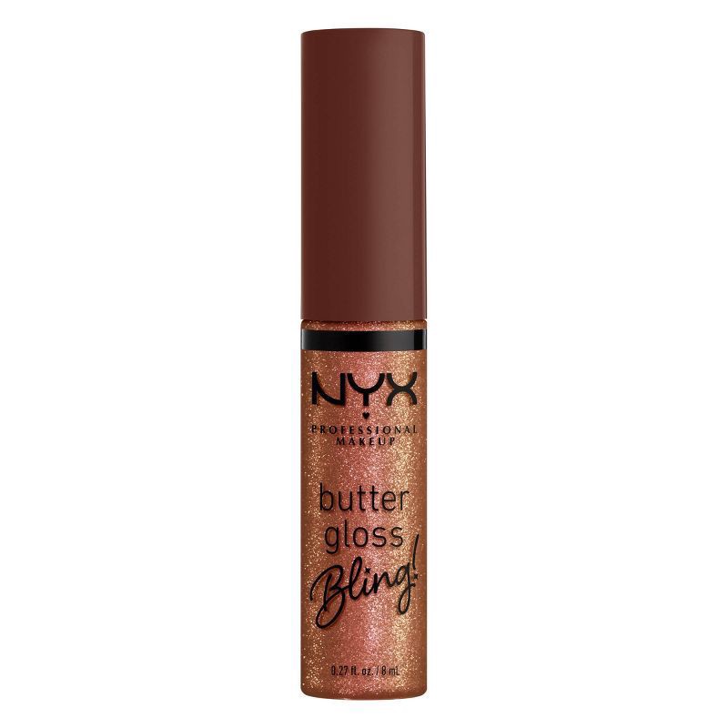 slide 7 of 9, NYX Professional Makeup Butter Gloss Bling Non Sticky Lip Gloss - 08 Hustla - 0.27 fl oz, 0.27 fl oz