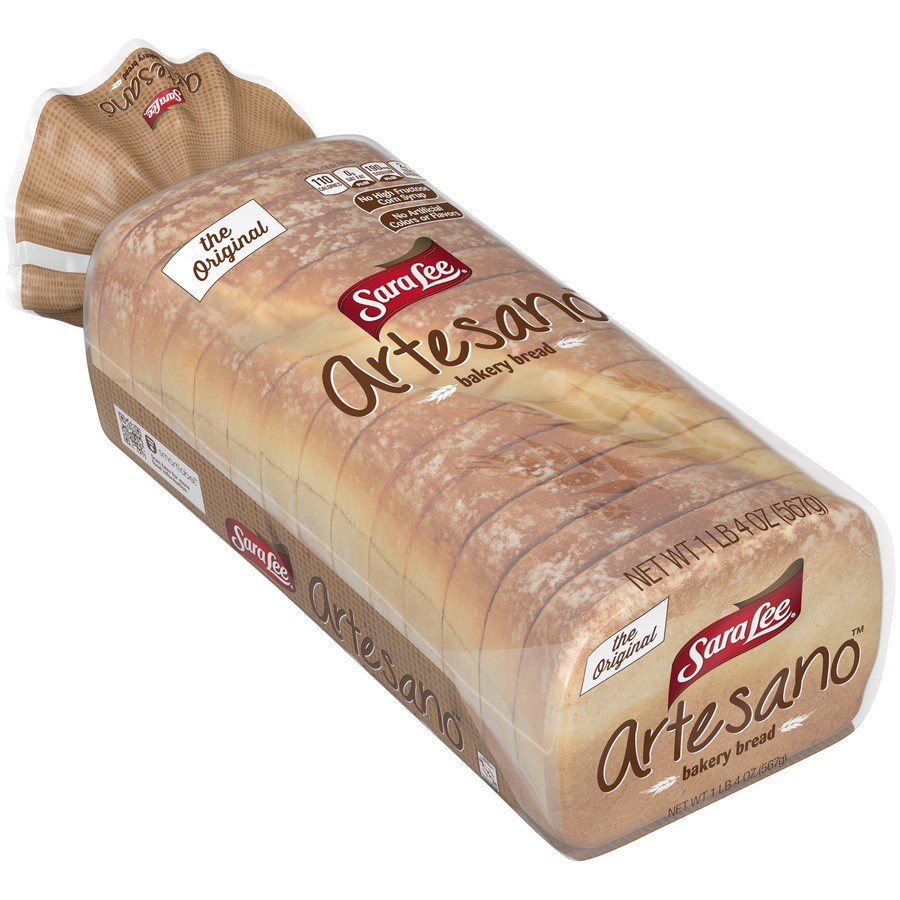 slide 2 of 9, Sara Lee Artesano Style Bread, 20 oz