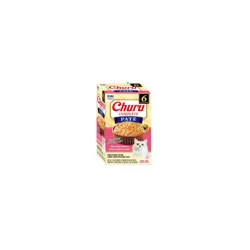 Inaba Churu Complete Pate Pouches Multipack Chicken Recipe With Salmon Wet Cat Food, 10.56 oz