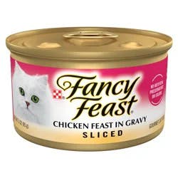 Fancy Feast Purina Fancy Feast Gravy Wet Cat Food, Sliced Chicken Feast in Gravy - 3 oz. Can