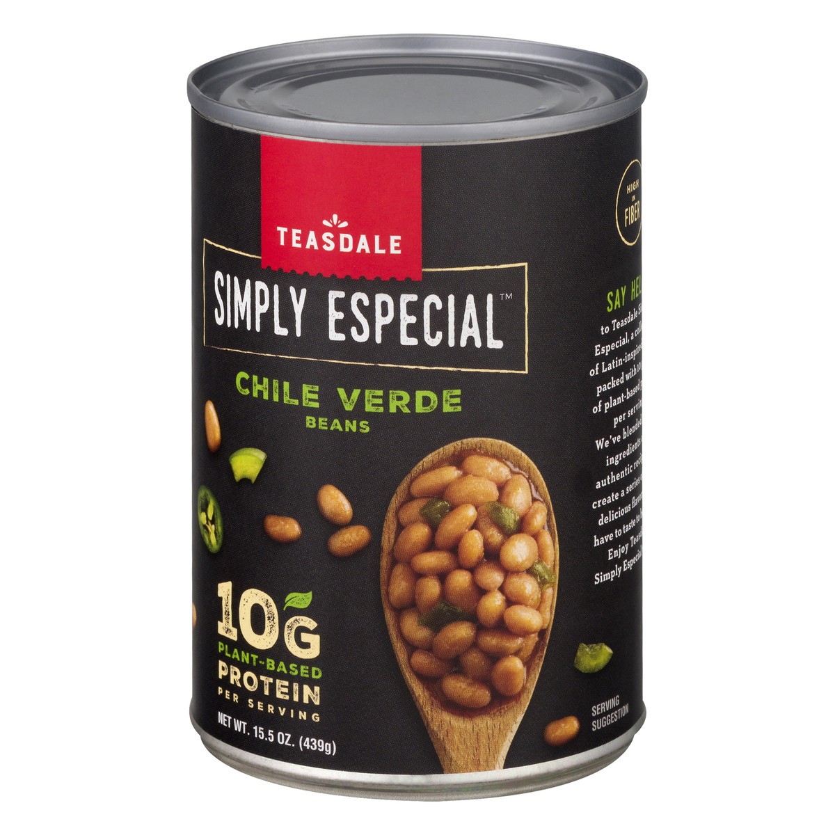 slide 3 of 9, Teasdale Chile Verde Beans 15.5 oz, 