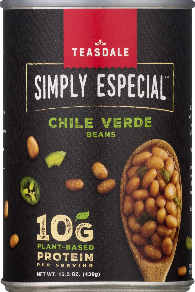 slide 6 of 9, Teasdale Chile Verde Beans 15.5 oz, 