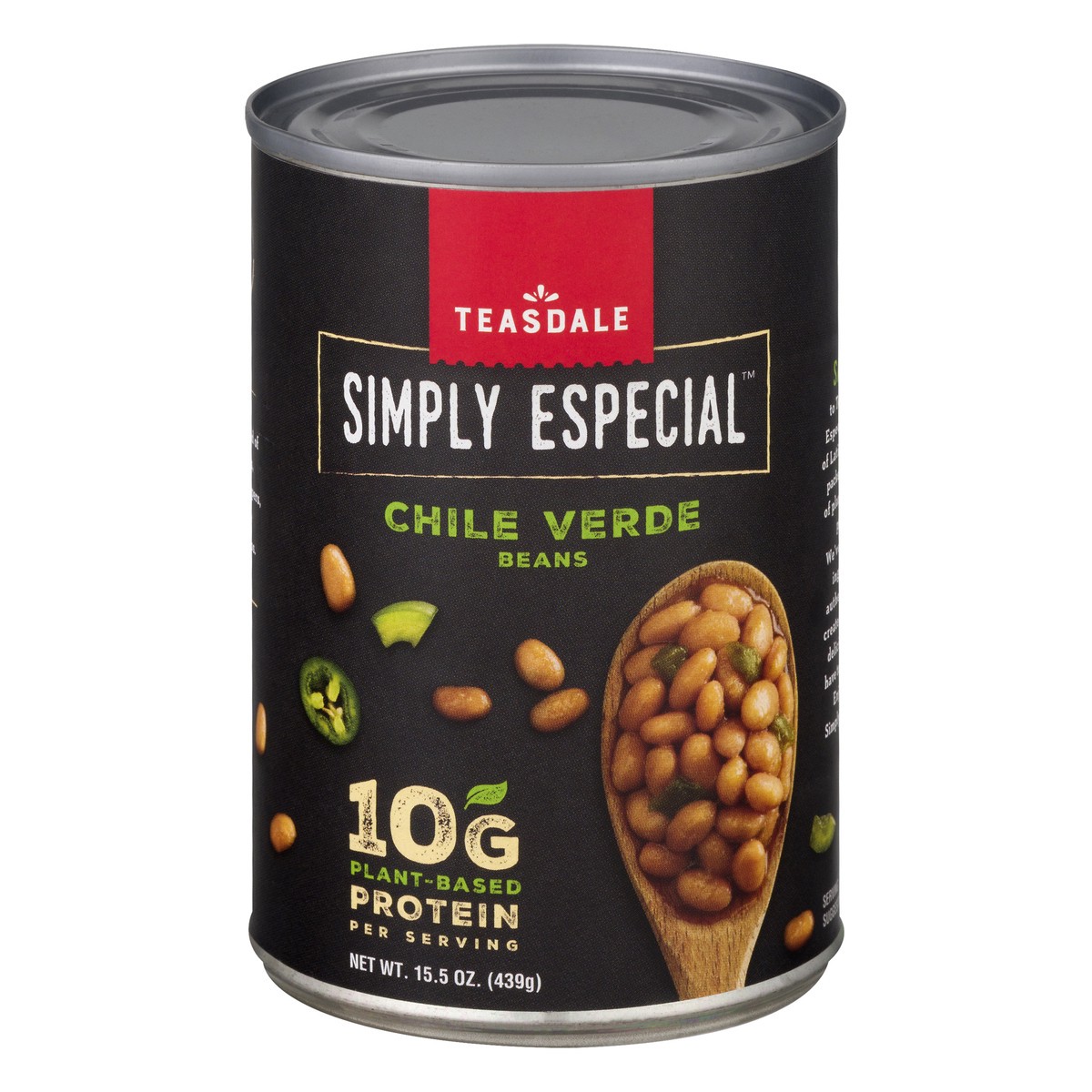 slide 1 of 9, Teasdale Chile Verde Beans 15.5 oz, 