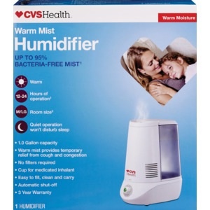 slide 1 of 1, CVS Health Warm Mist Humidifier, 1 ct