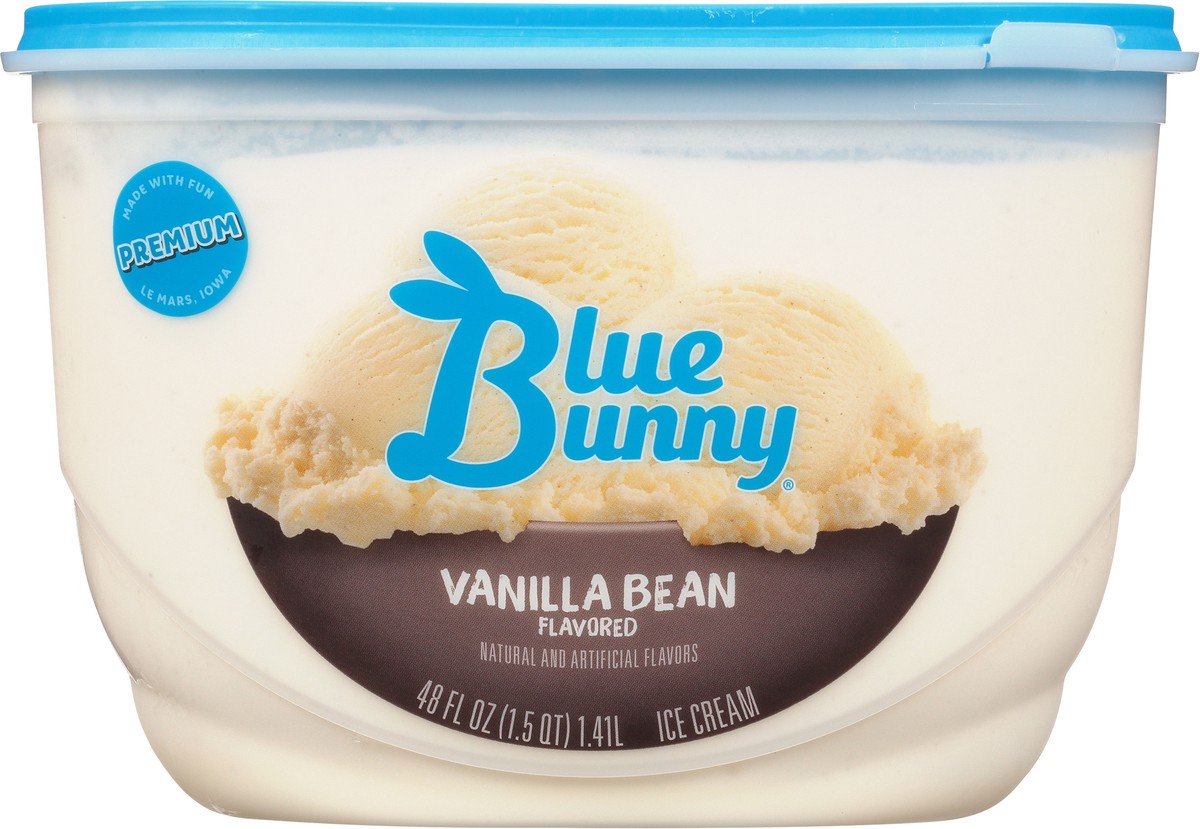 slide 8 of 9, Blue Bunny Blu Bunny Icrm Van Bean, 48 fl oz