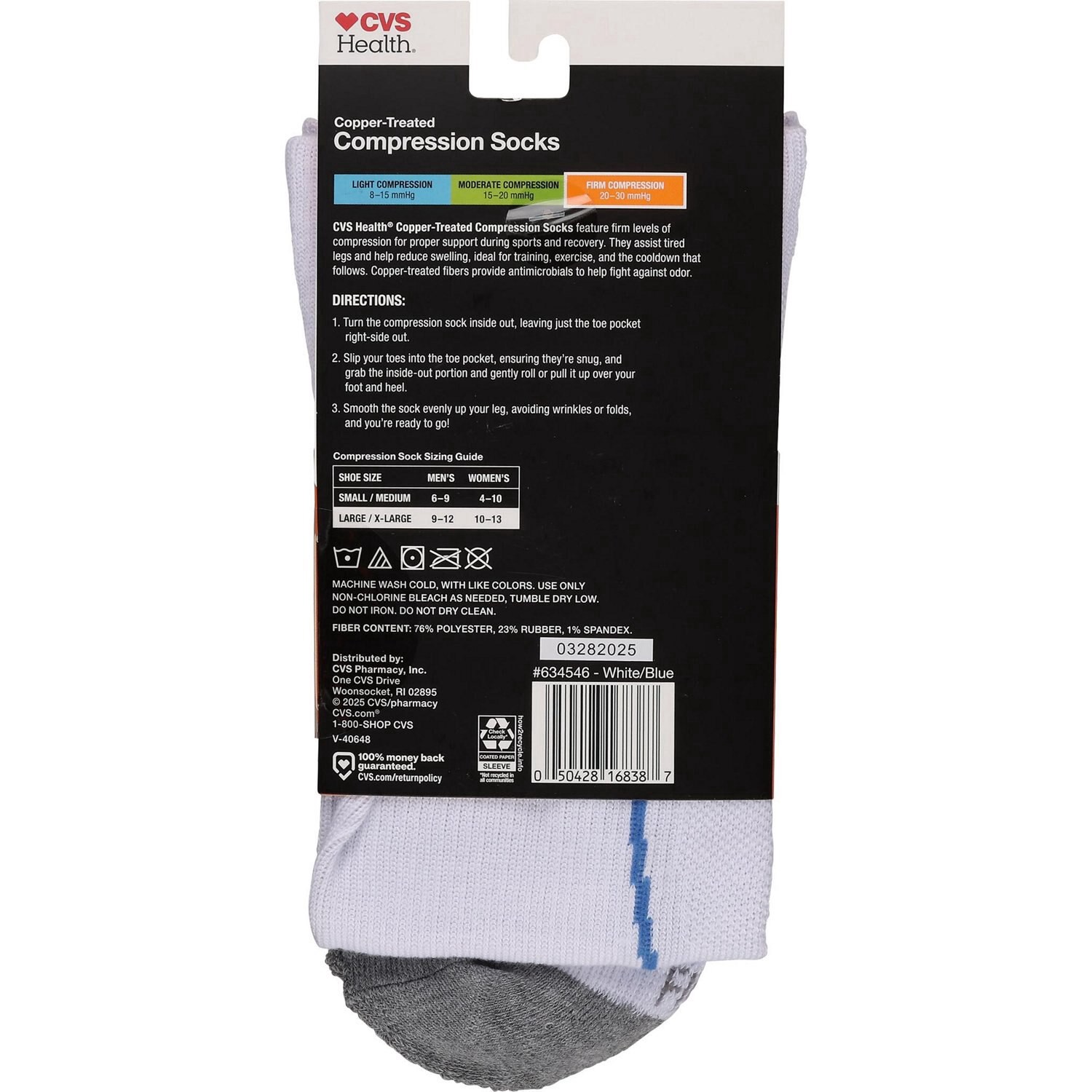 slide 3 of 3, CVS HEALTH Active Firm Copper Compression Otc, 1 ct