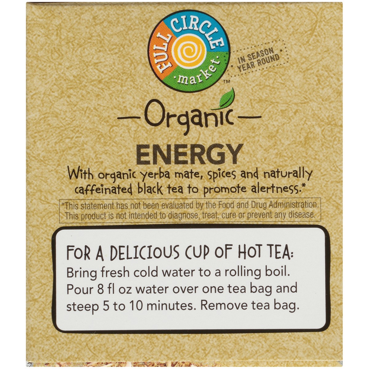 slide 7 of 12, Full Circle Market Tea Bags Functional Energy Organic - 1.13 oz, 1.13 oz