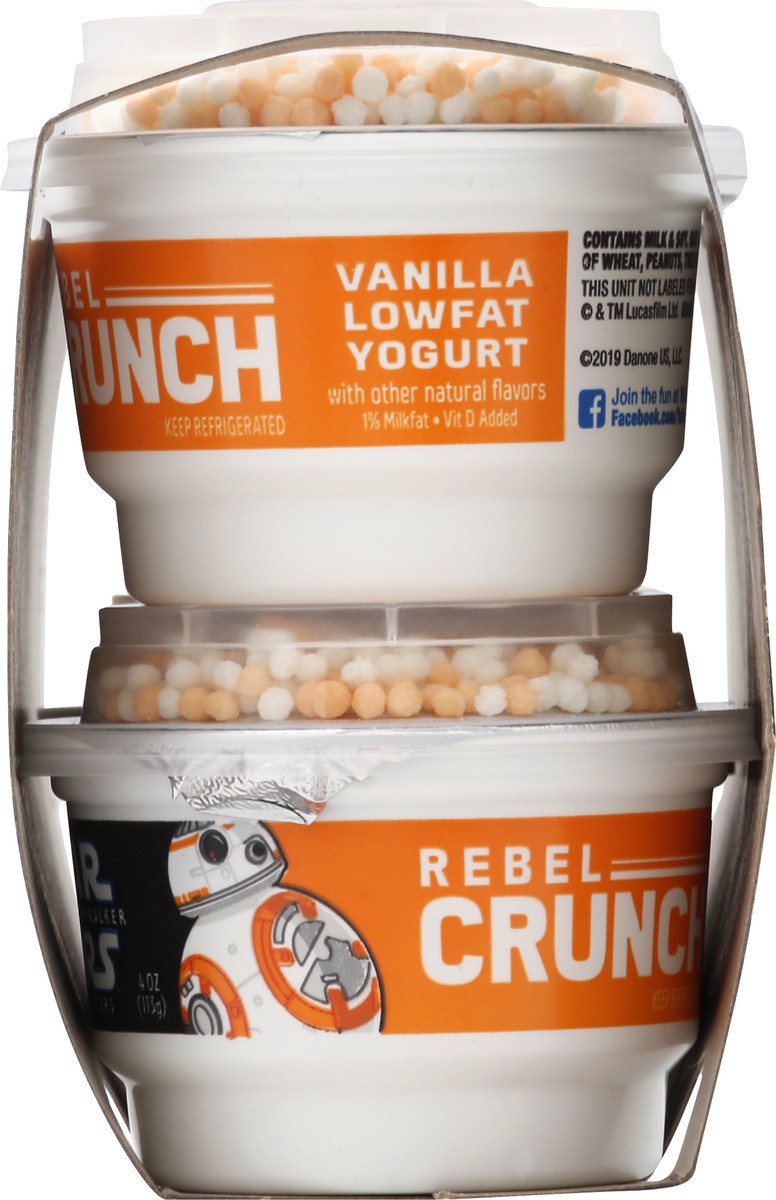 slide 11 of 13, Rebel Crunch 1% Milkfat Star Wars Rebel Crunch Lowfat Vanilla Yogurt 4 ea, 4 ct; 4 oz