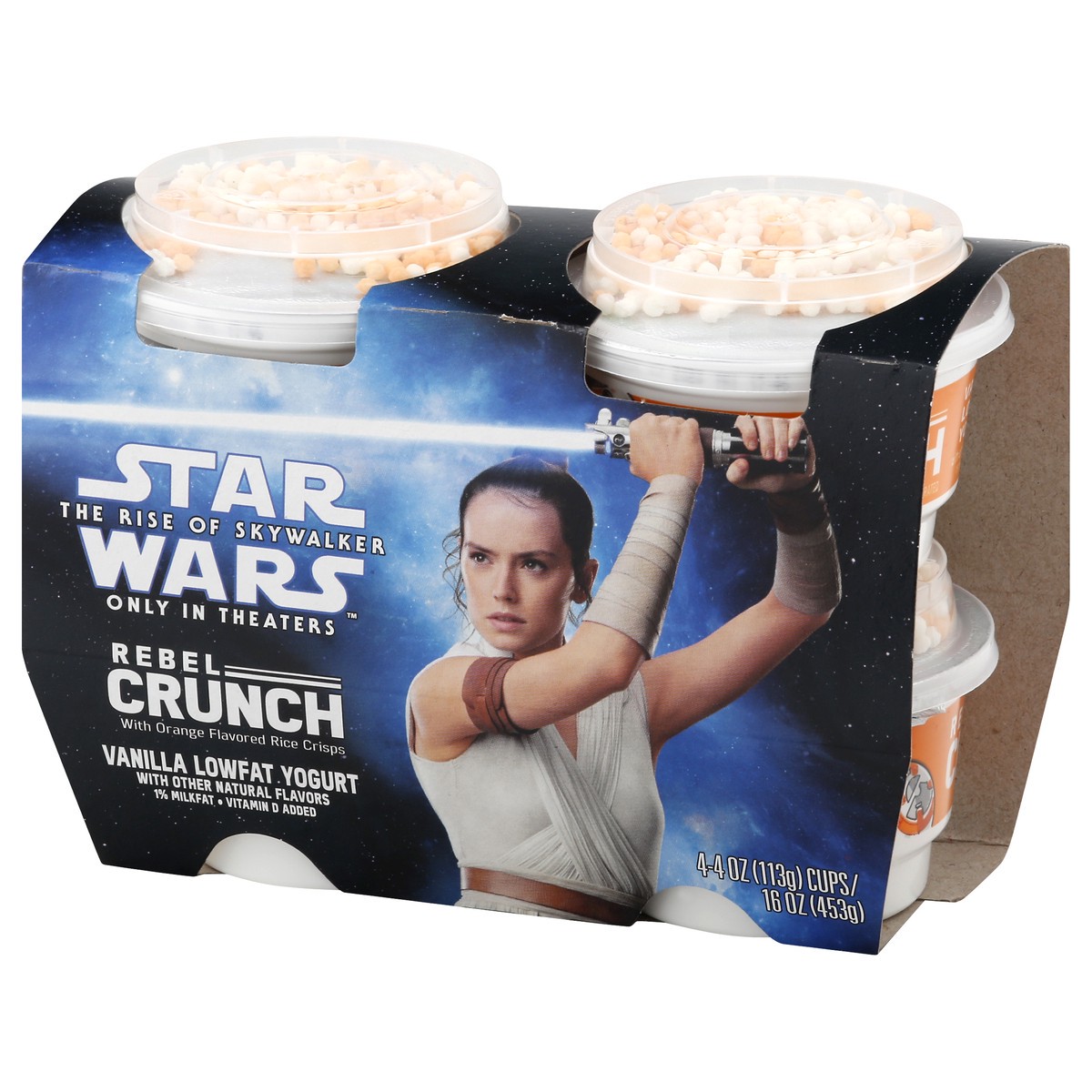 slide 13 of 13, Rebel Crunch 1% Milkfat Star Wars Rebel Crunch Lowfat Vanilla Yogurt 4 ea, 4 ct; 4 oz