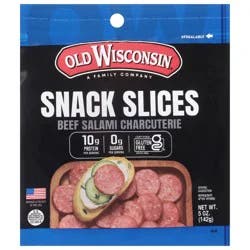 Old Wisconsin Snack Slices, Beef Salami Charcuterie