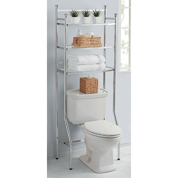 ORG 3Tier OvertheToilet Space Saver Chrome 1 ct Shipt