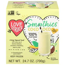 Love Struck Coco Loco Smoothies - 5 x 4.9 oz Packs