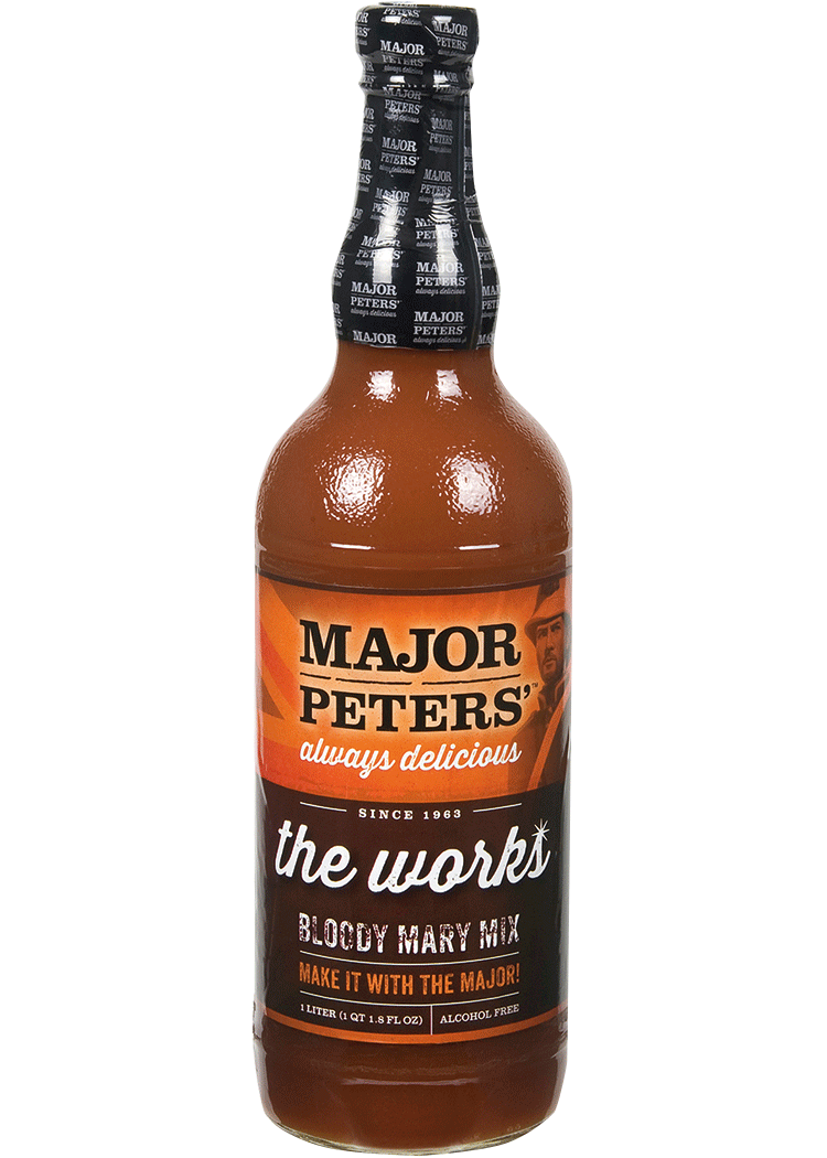 slide 1 of 1, Major Peters "The Works" Bloody Mary Mix , 1 liter