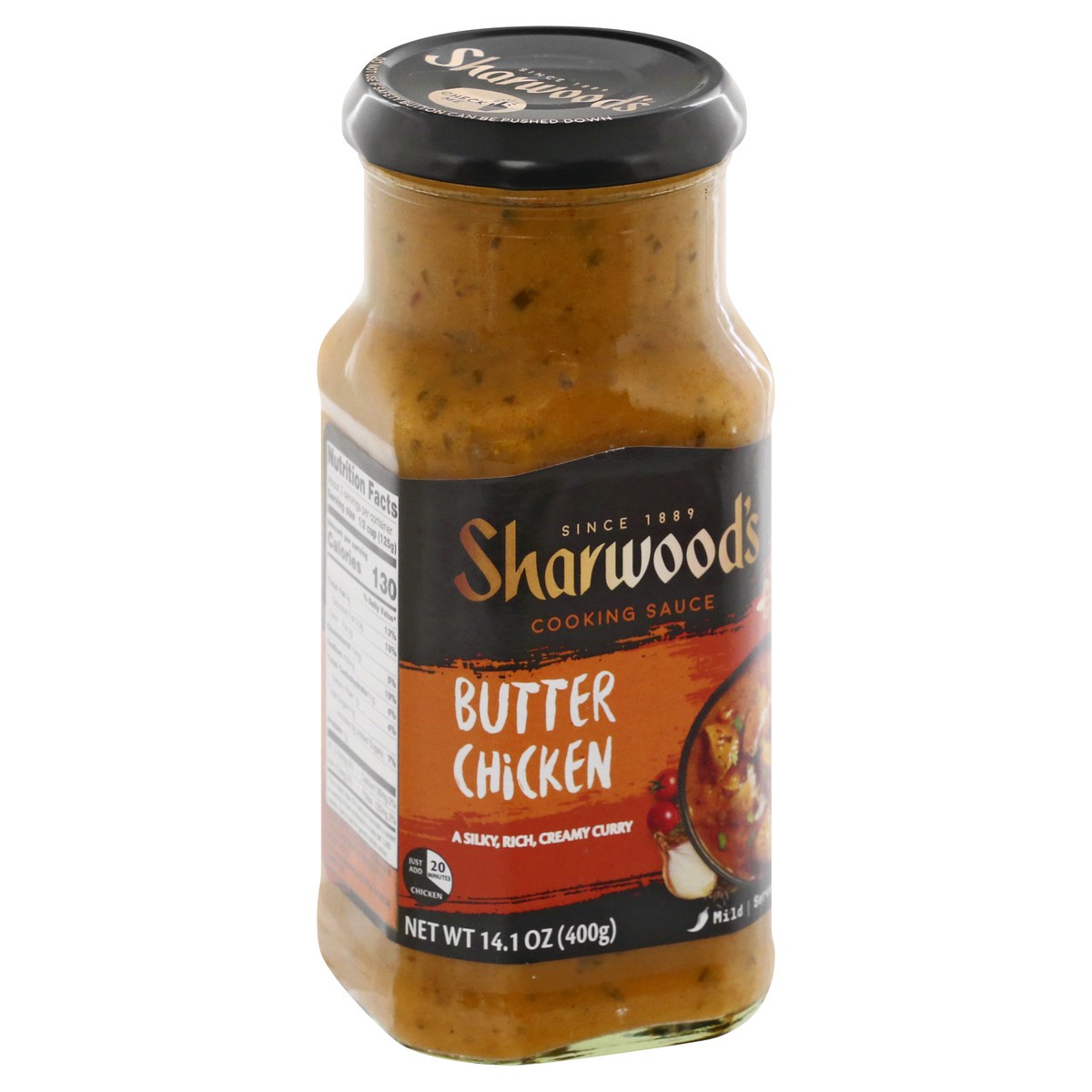 slide 2 of 9, Sharwood's Mild Butter Chicken Cooking Sauce 14.1 oz, 14.1 oz