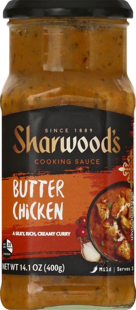 slide 6 of 9, Sharwood's Mild Butter Chicken Cooking Sauce 14.1 oz, 14.1 oz