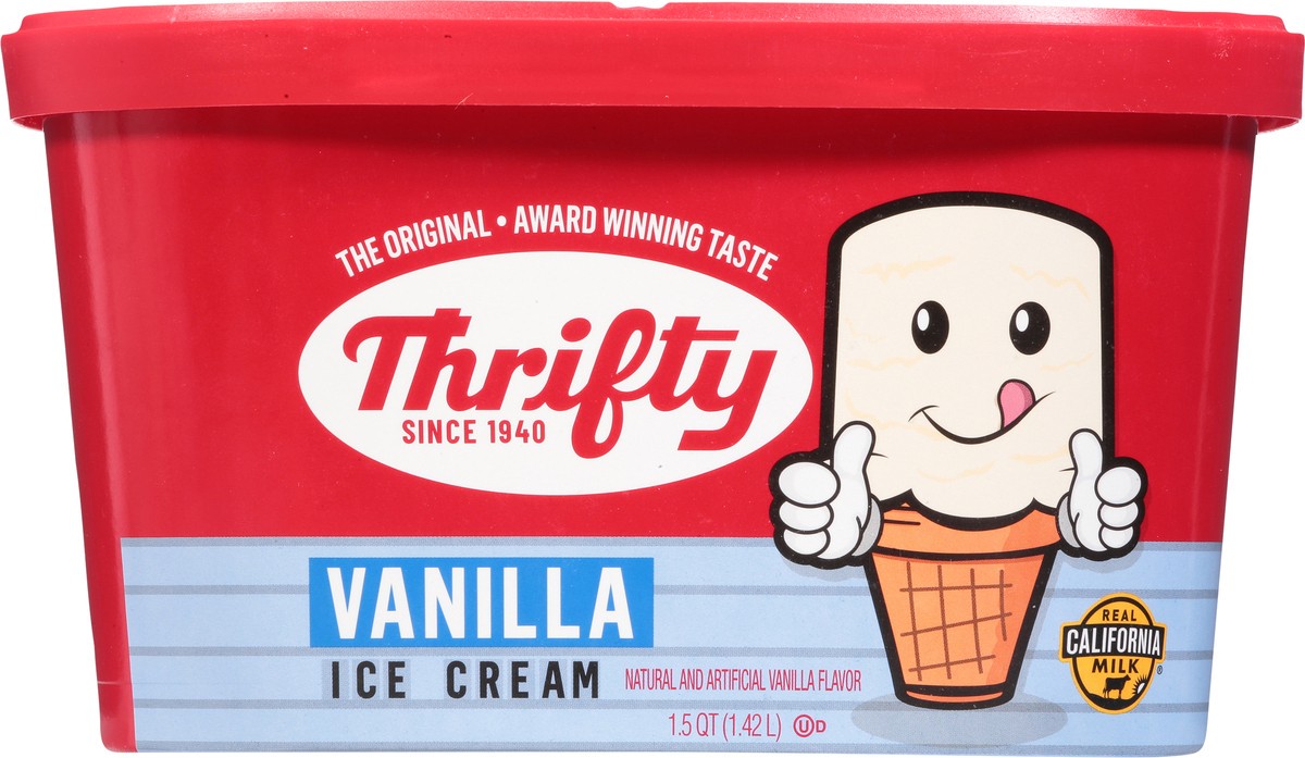 slide 5 of 14, Thrifty Vanilla Ice Cream 1.5 qt, 1.5 qt