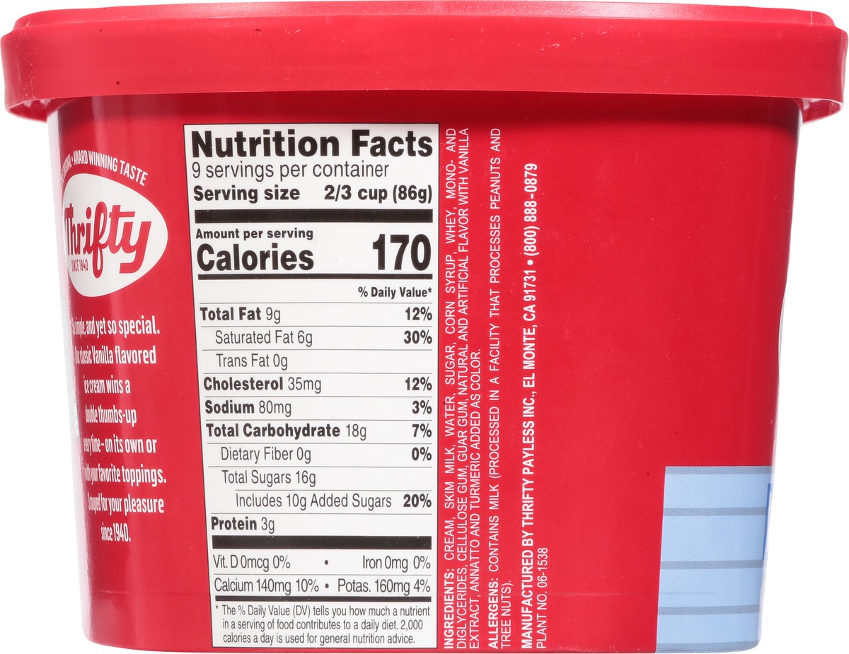 slide 3 of 14, Thrifty Vanilla Ice Cream 1.5 qt, 1.5 qt