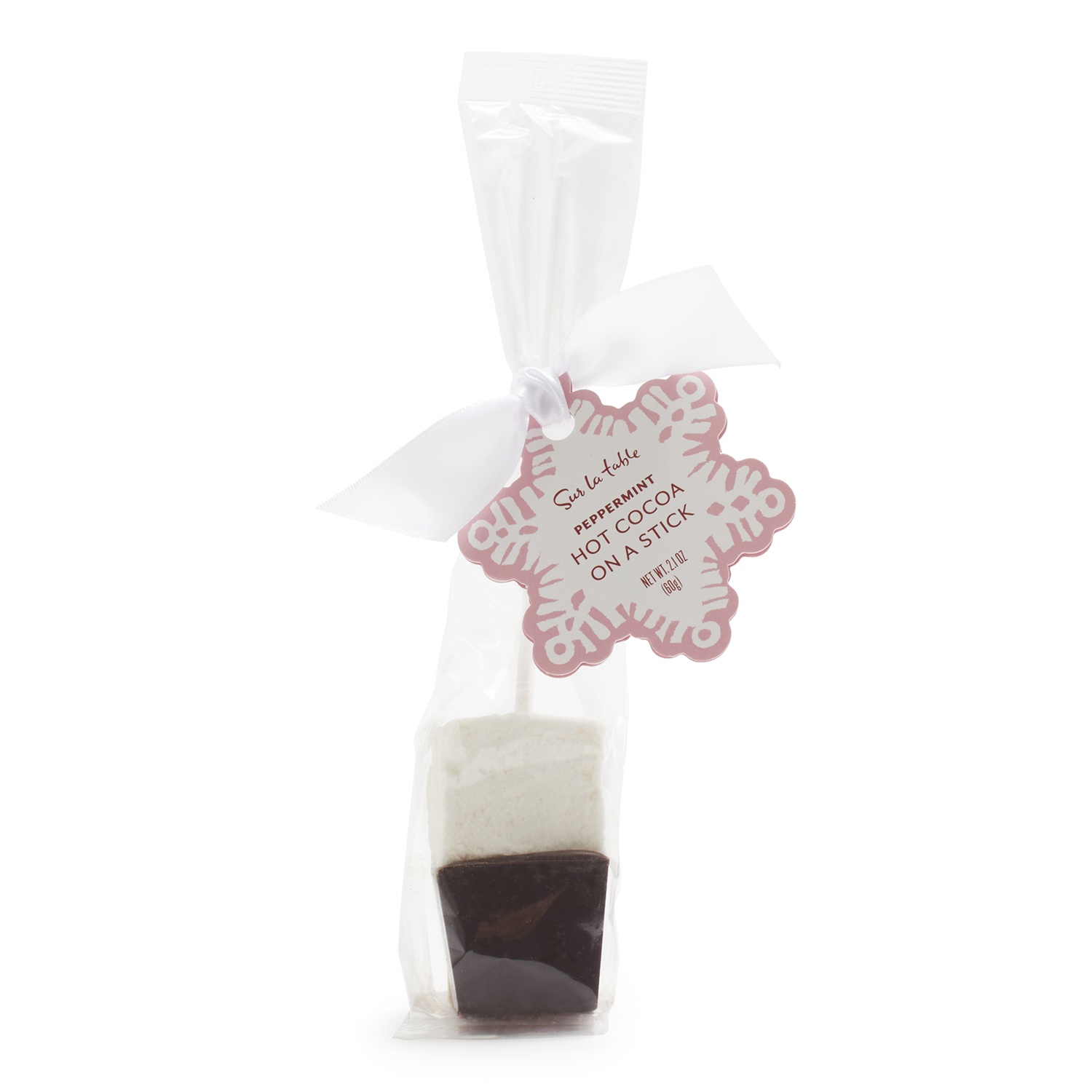 slide 1 of 1, Saxon Chocolates Peppermint Hot Cocoa on a Stick, 1 ct