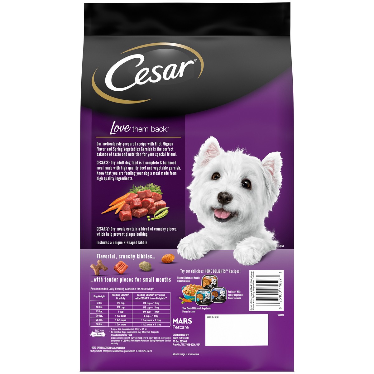 slide 9 of 9, Cesar Gourmet Filet Mignon Flavor Dog Food 5.0 lb, 5 lb