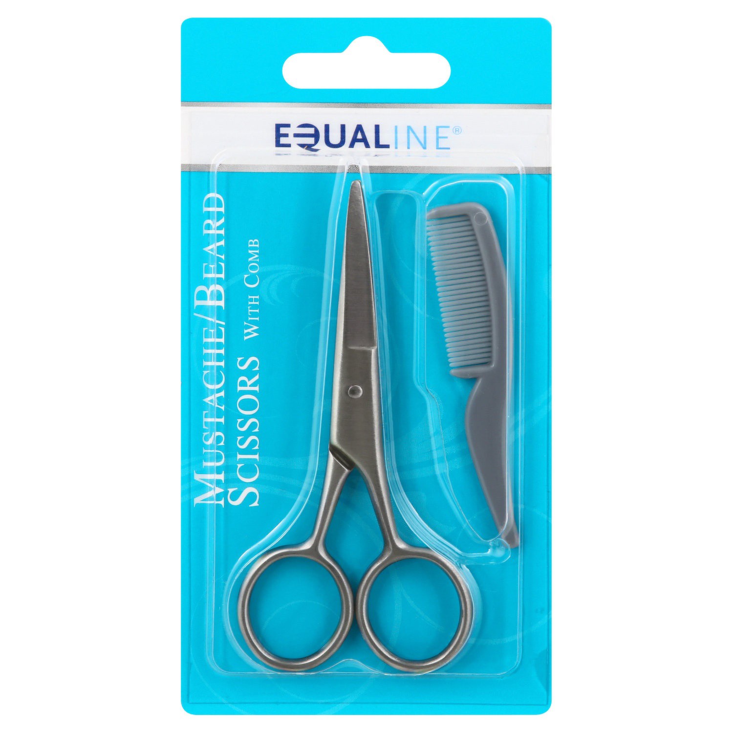 slide 1 of 1, Equaline Scissor Mustache/Beard+ Comb 1, 1 ct