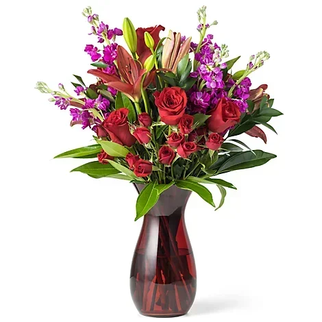 slide 1 of 1, Grand Mixed Arrangement With Vase - Each (flower colors and vase will vary), 1 ct