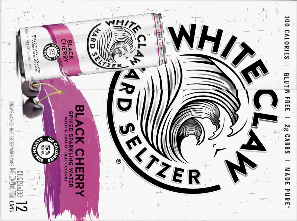 slide 6 of 7, White Claw 12 Pack Spiked Black Cherry Hard Seltzer 12 ea, 12 ct; 12 oz