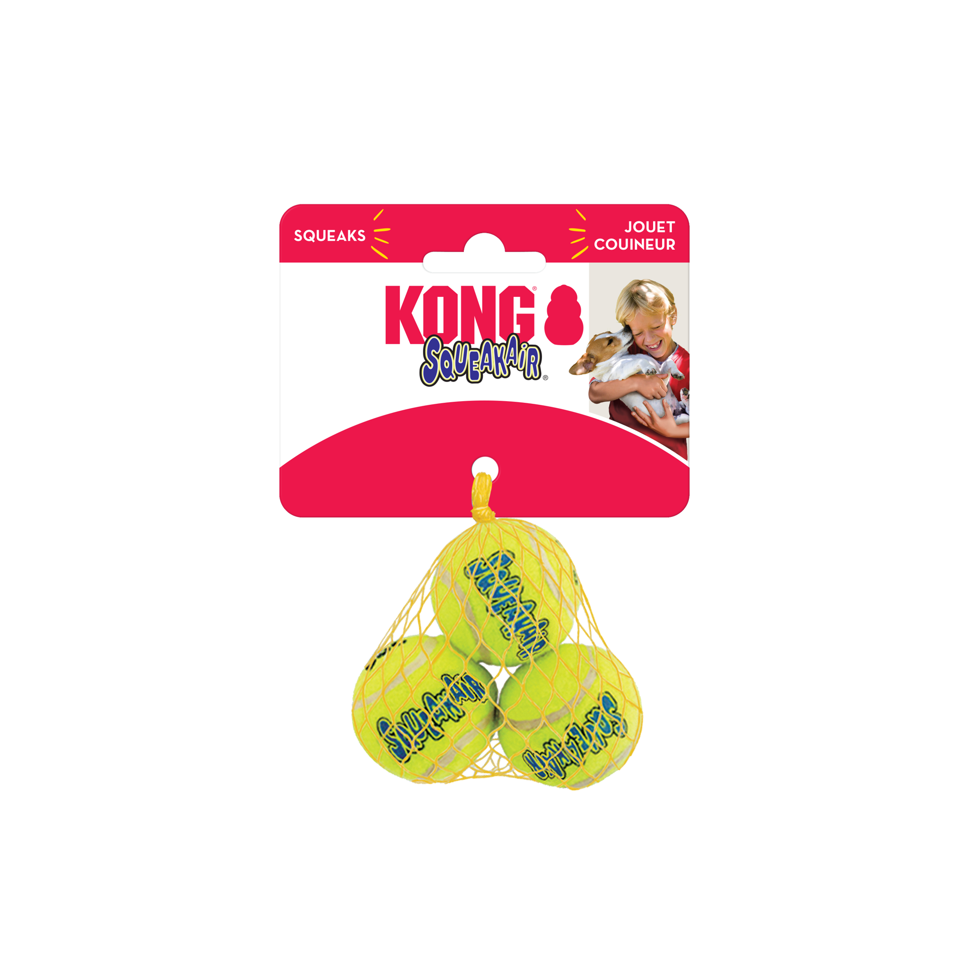 slide 3 of 4, KONG SqueakAir Balls XS, 1 ct