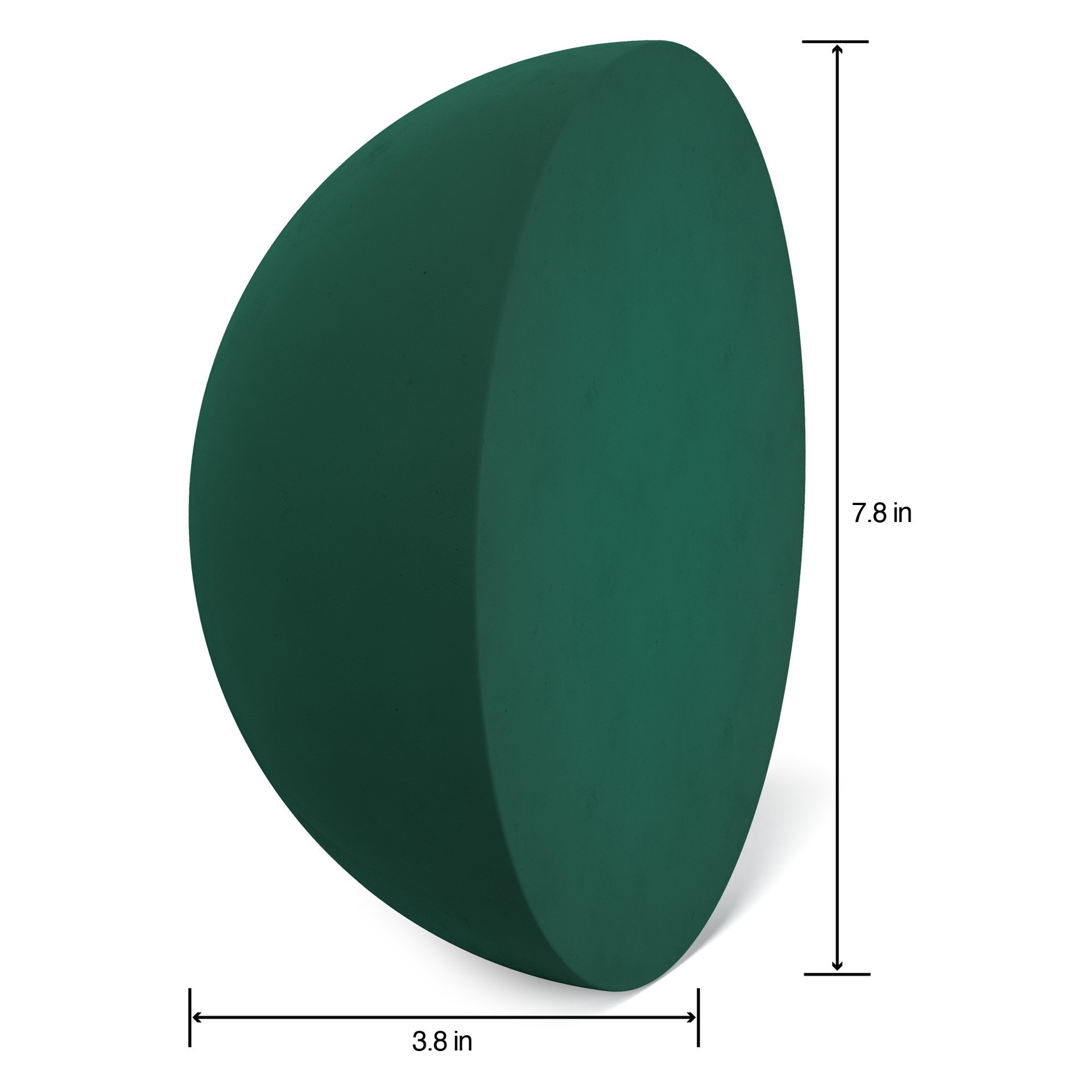 slide 5 of 5, Floracraft 7.75" Green Artesia Wetfōm Half Ball, 7.75 in