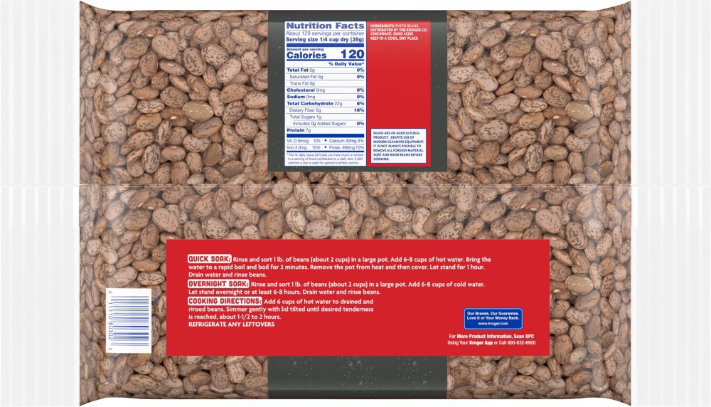 slide 4 of 6, Kroger Pinto Beans, 10 lb