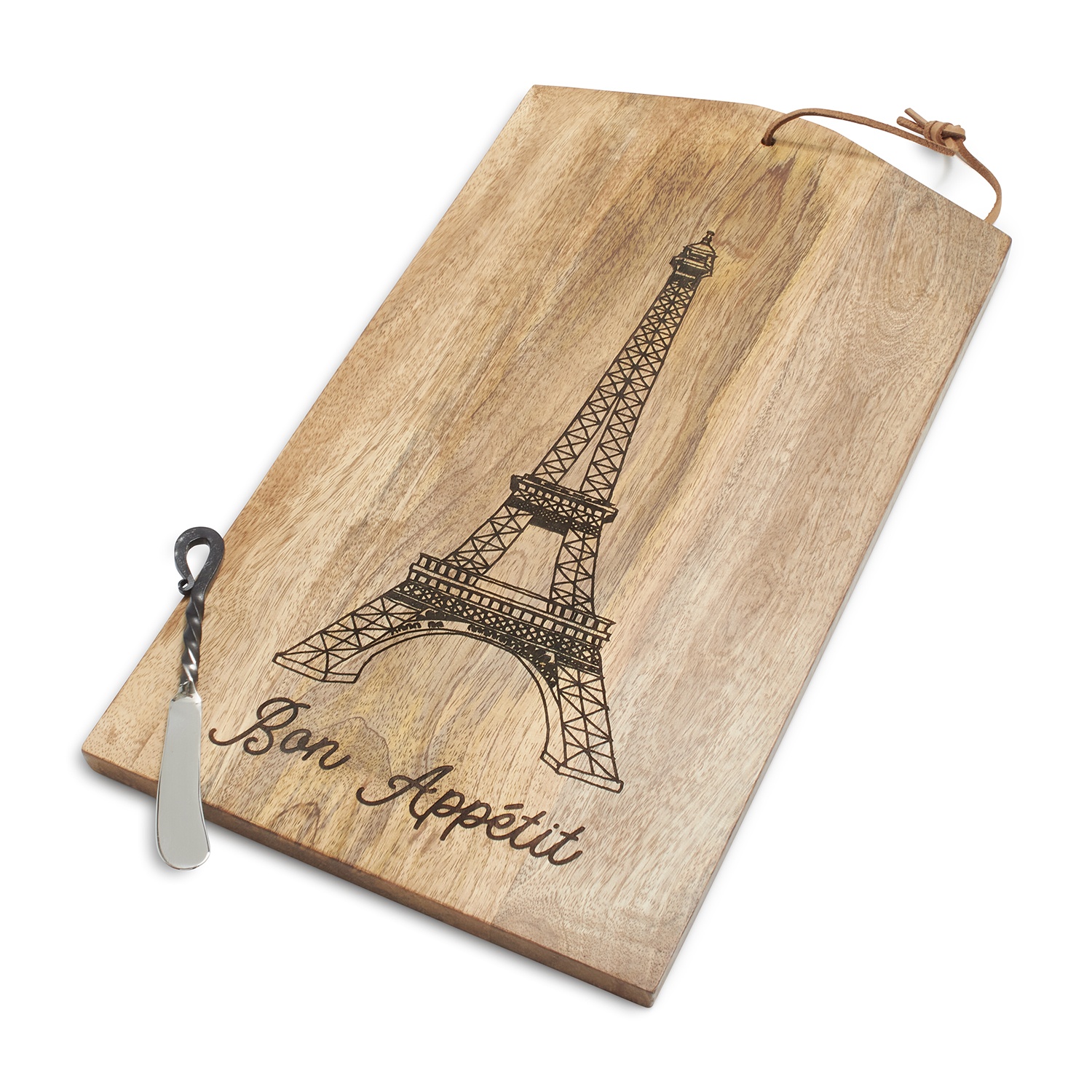 slide 1 of 1, Sur La Table Eiffel Tower Cheese Board and Spreader Set, 1 ct