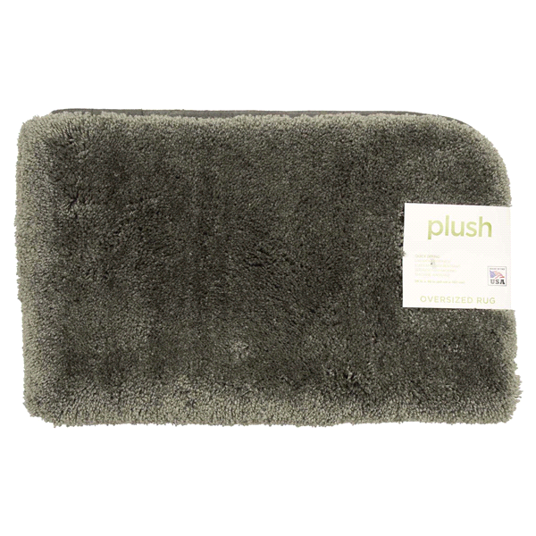 slide 4 of 5, Mohawk Plush Bath Rug, Pewter, 24 in x 40 in