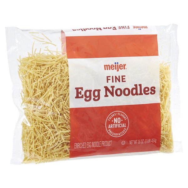 slide 4 of 29, Meijer Fine Egg Noodles, 16 oz