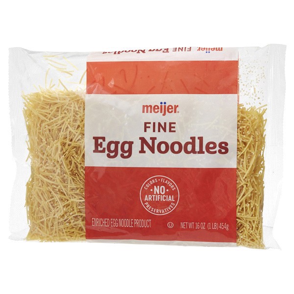 slide 8 of 29, Meijer Fine Egg Noodles, 16 oz