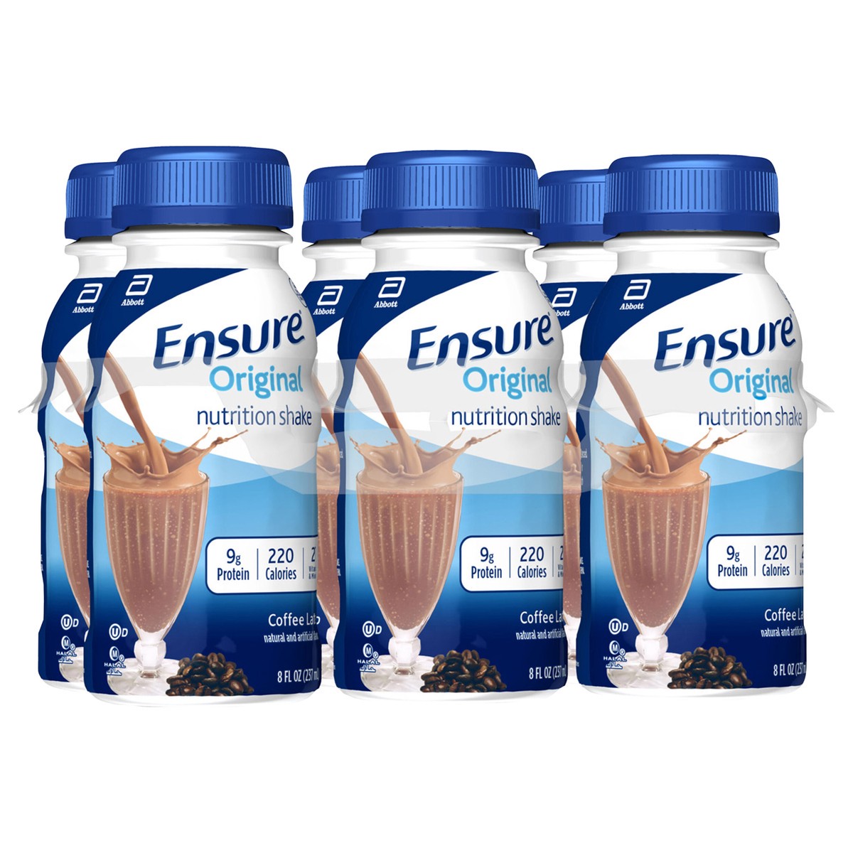 slide 2 of 4, Ensure Original Coffee Latte Nutrition Shake, 6 Ct, 1 ct