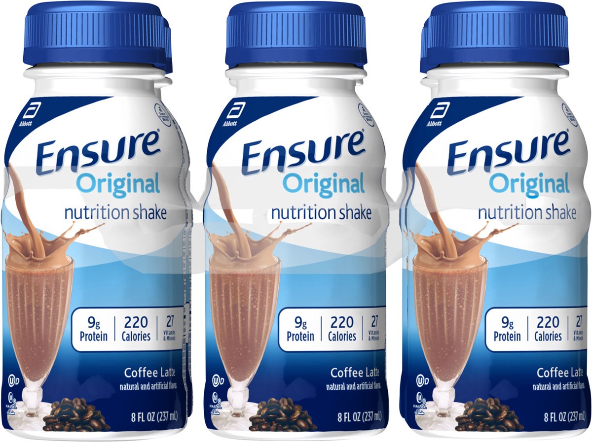 slide 4 of 4, Ensure Original Coffee Latte Nutrition Shake, 6 Ct, 1 ct