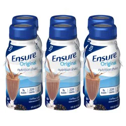 Ensure Original Coffee Latte Nutrition Shake, 6 Ct