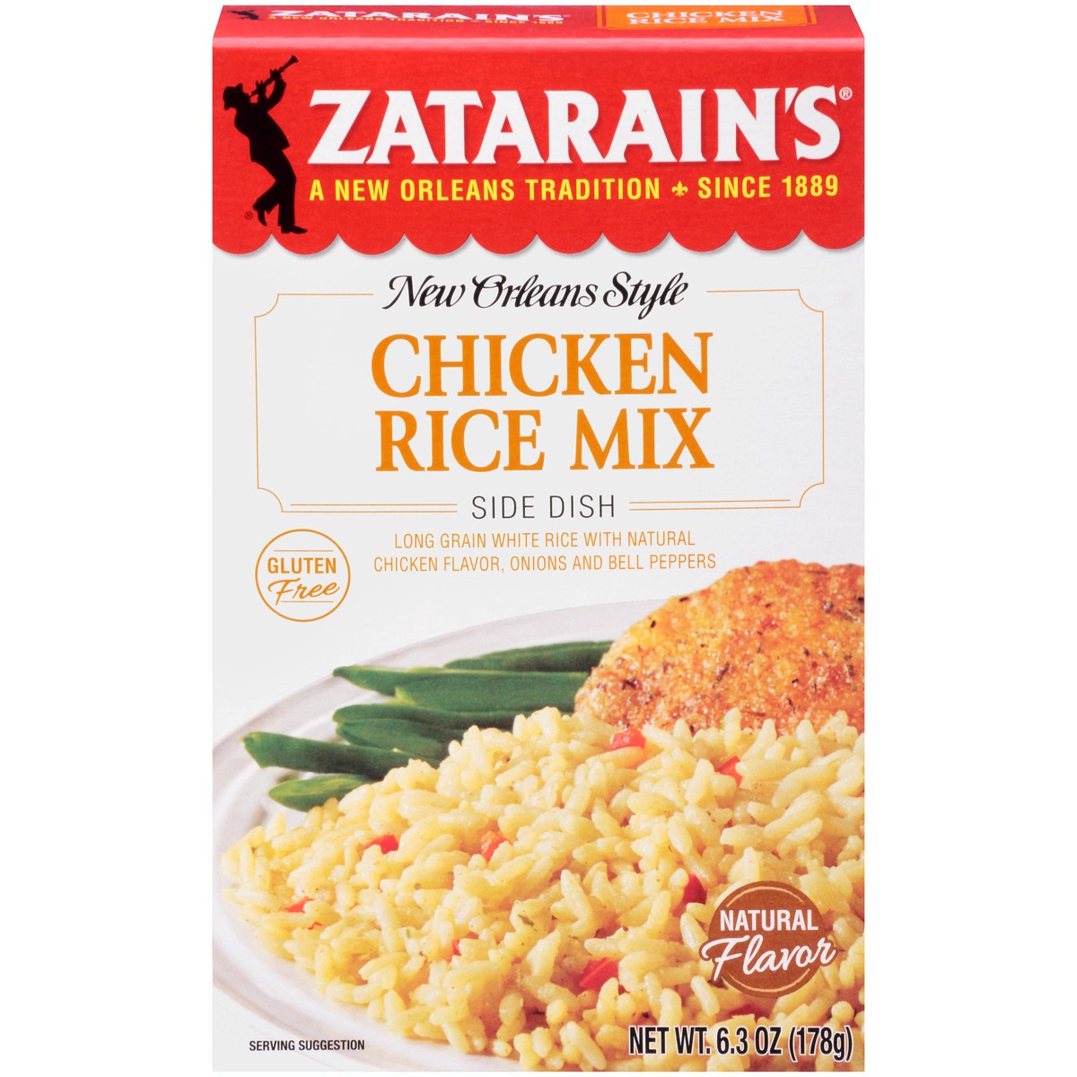 slide 1 of 4, Zatarain's Chicken Flavored Rice, 6.3 oz, 6.3 oz