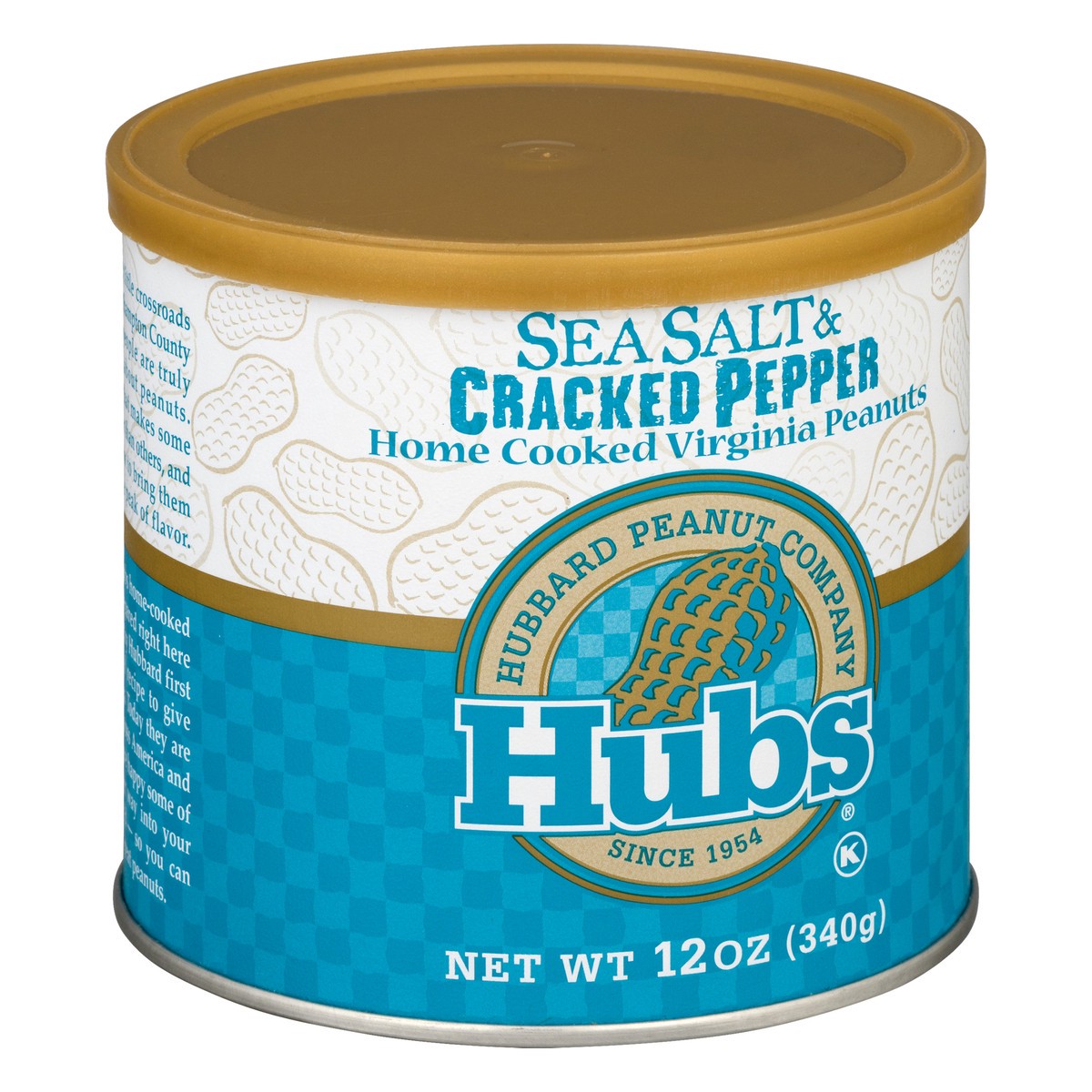 slide 2 of 9, Hubs Home Cooked Sea Salt & Cracked Pepper Virginia Peanuts 12 oz, 12 oz