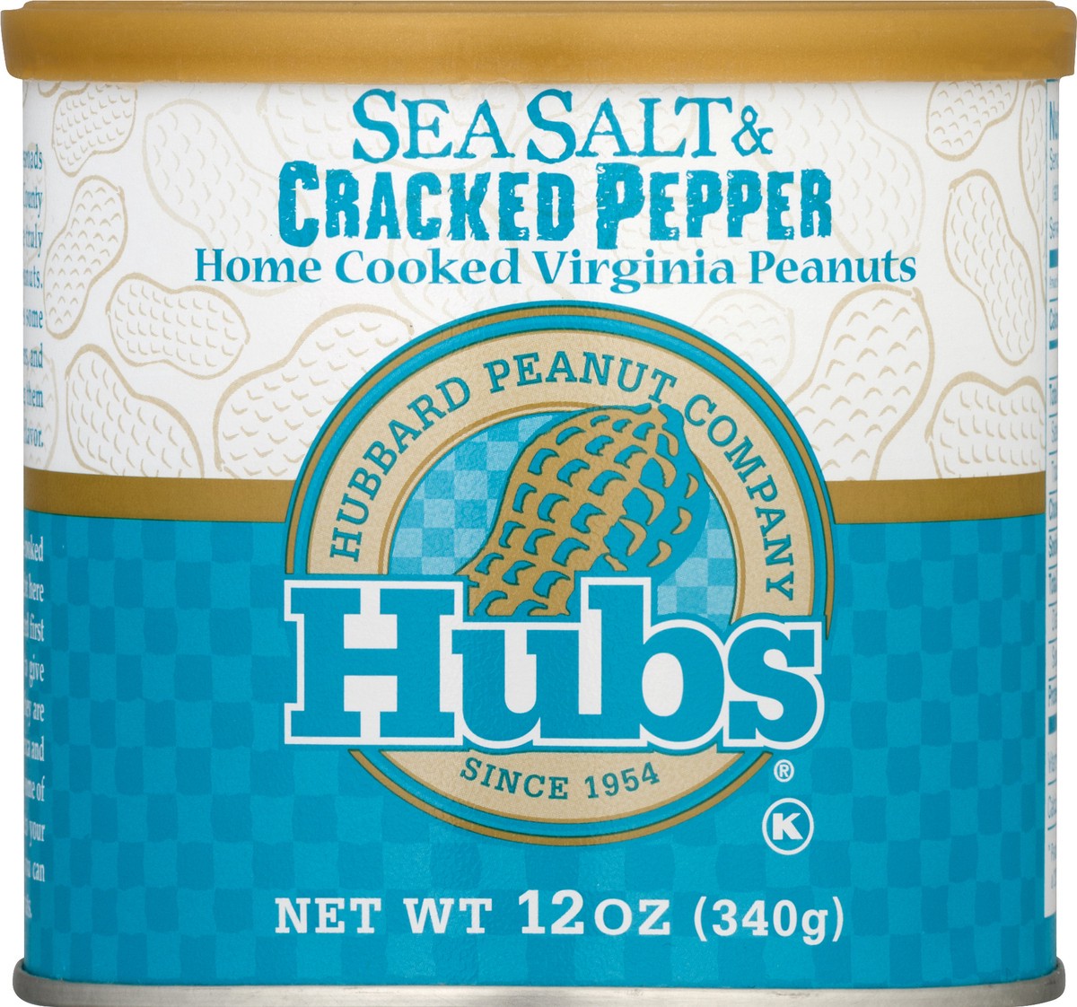 slide 1 of 9, Hubs Home Cooked Sea Salt & Cracked Pepper Virginia Peanuts 12 oz, 12 oz