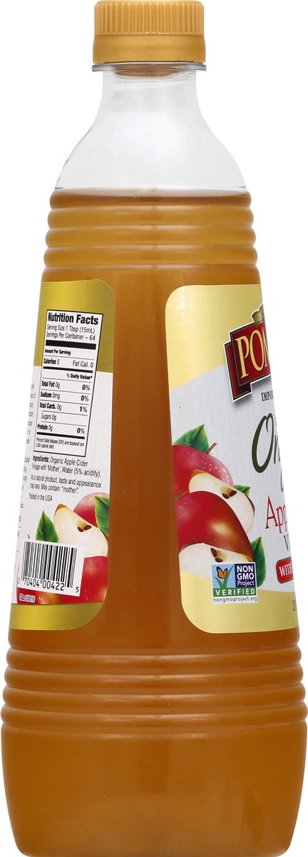 slide 4 of 12, Pompeian Organic Vinegar Apple Cider 32 oz, 32 oz
