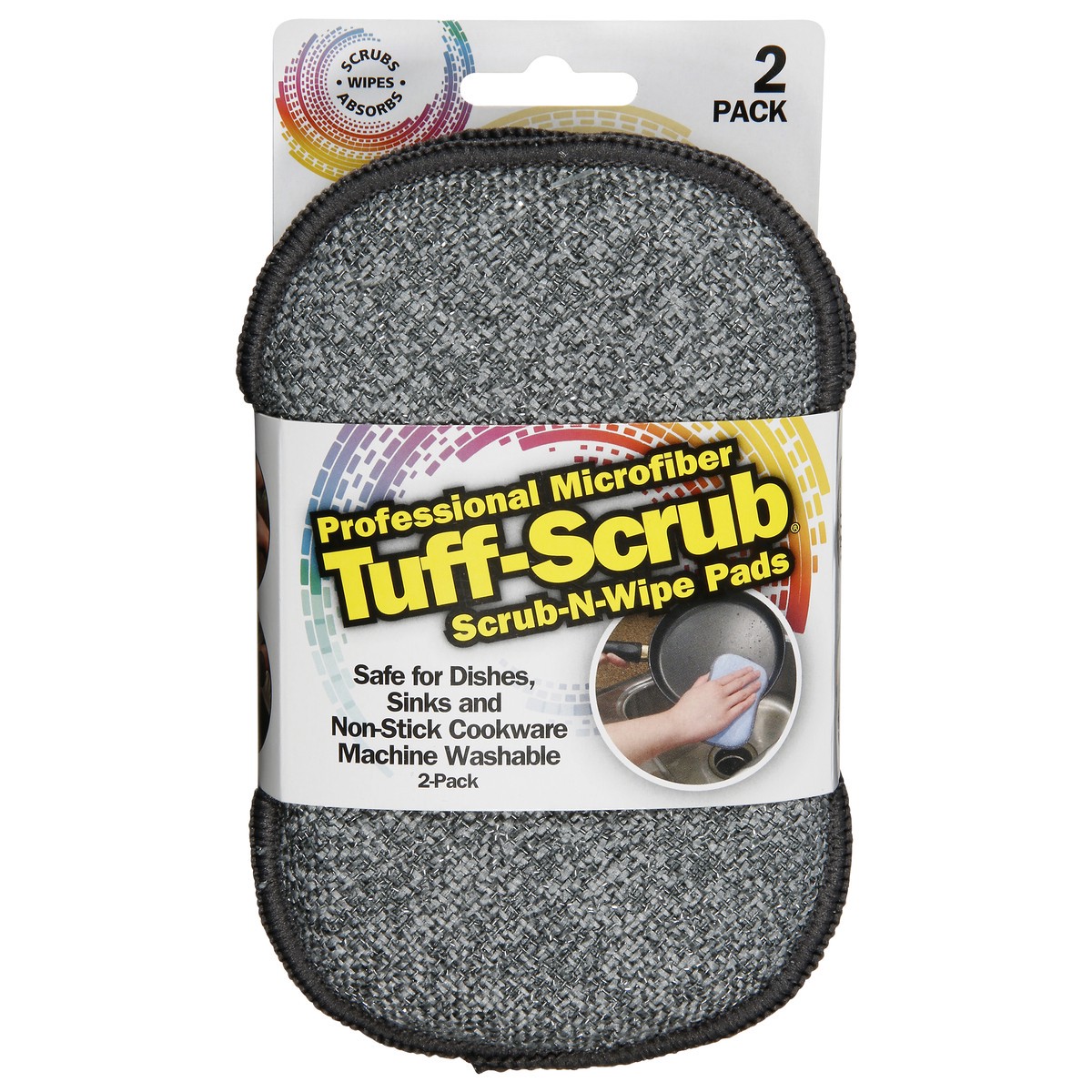 slide 10 of 11, Tuff-Scrub Professional Microfiber Scrub-N-Wipe Pads 2 ea, 2 ct