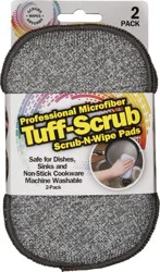 Tuff-Scrub Professional Microfiber Scrub-N-Wipe Pads - 2 ea